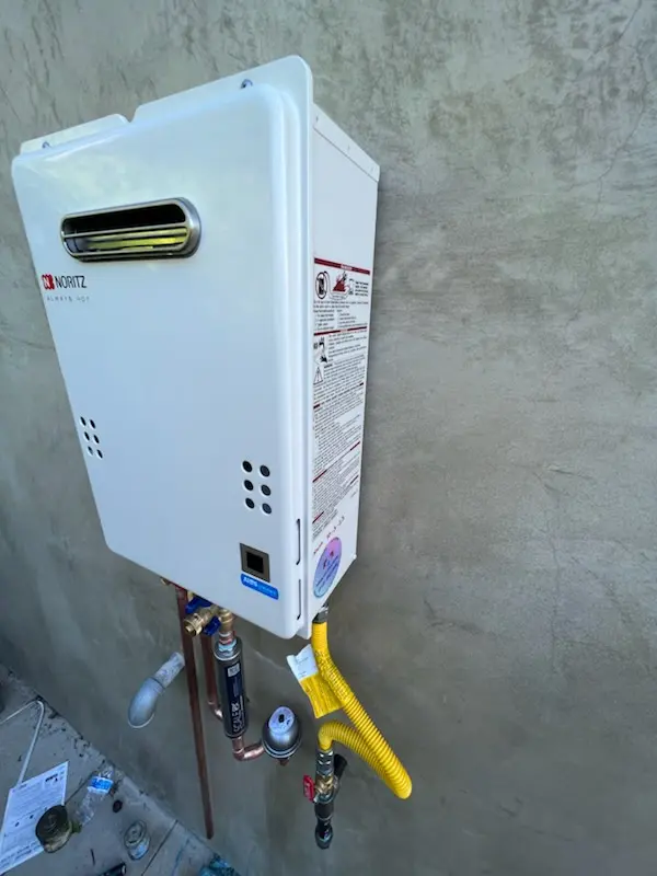 Tankless water heater installation for Country Wood Estates homes
